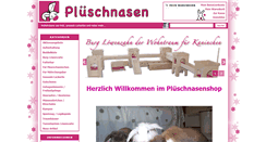 Desktop Screenshot of plueschnasen.de